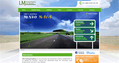 Desktop Screenshot of lmtransportadora.com